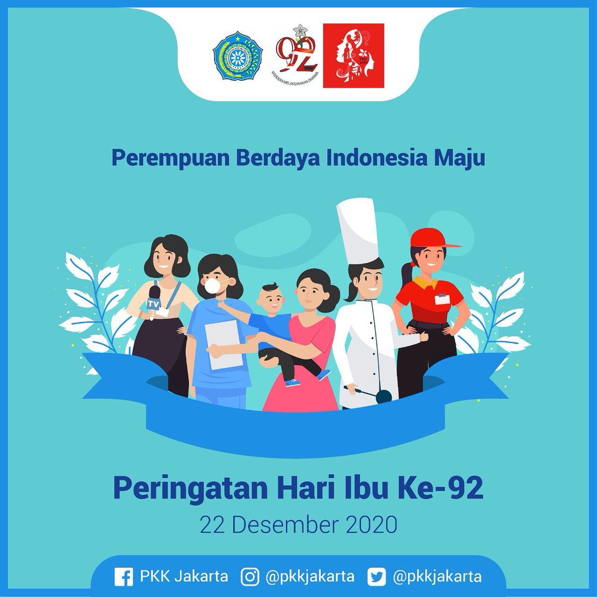 Kehangatan dan kasih sayang Ibu, memberikan kekuatan bagi perempuan untuk berdaya dan bermanfaat.
Tiada kasih dan sayang yang setulus Ibu.

Selamat memperingati Hari Ibu Ke-92.
Perempuan Berdaya Indonesia Maju!
—
<a href="/feryfarhati/">Fery Farhati</a> 
#pkkjakarta #bergerakbersamapkk #hariibu #PHI92