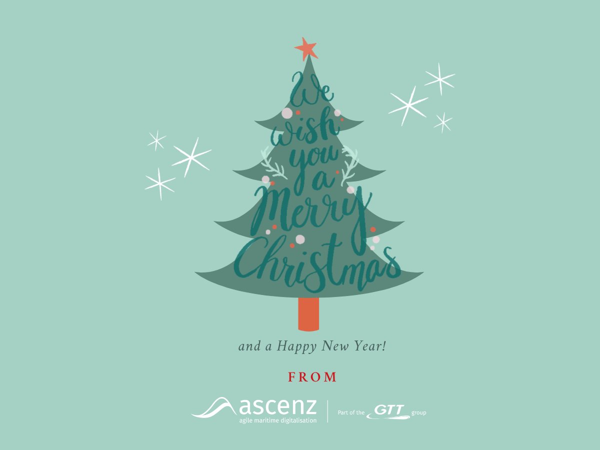 As the year end draws nearer, we wish all partners and customers a Merry Christmas and a Happy New Year. Looking forward to drive greener shipping and #sustainability in the #maritime industry for 2021.