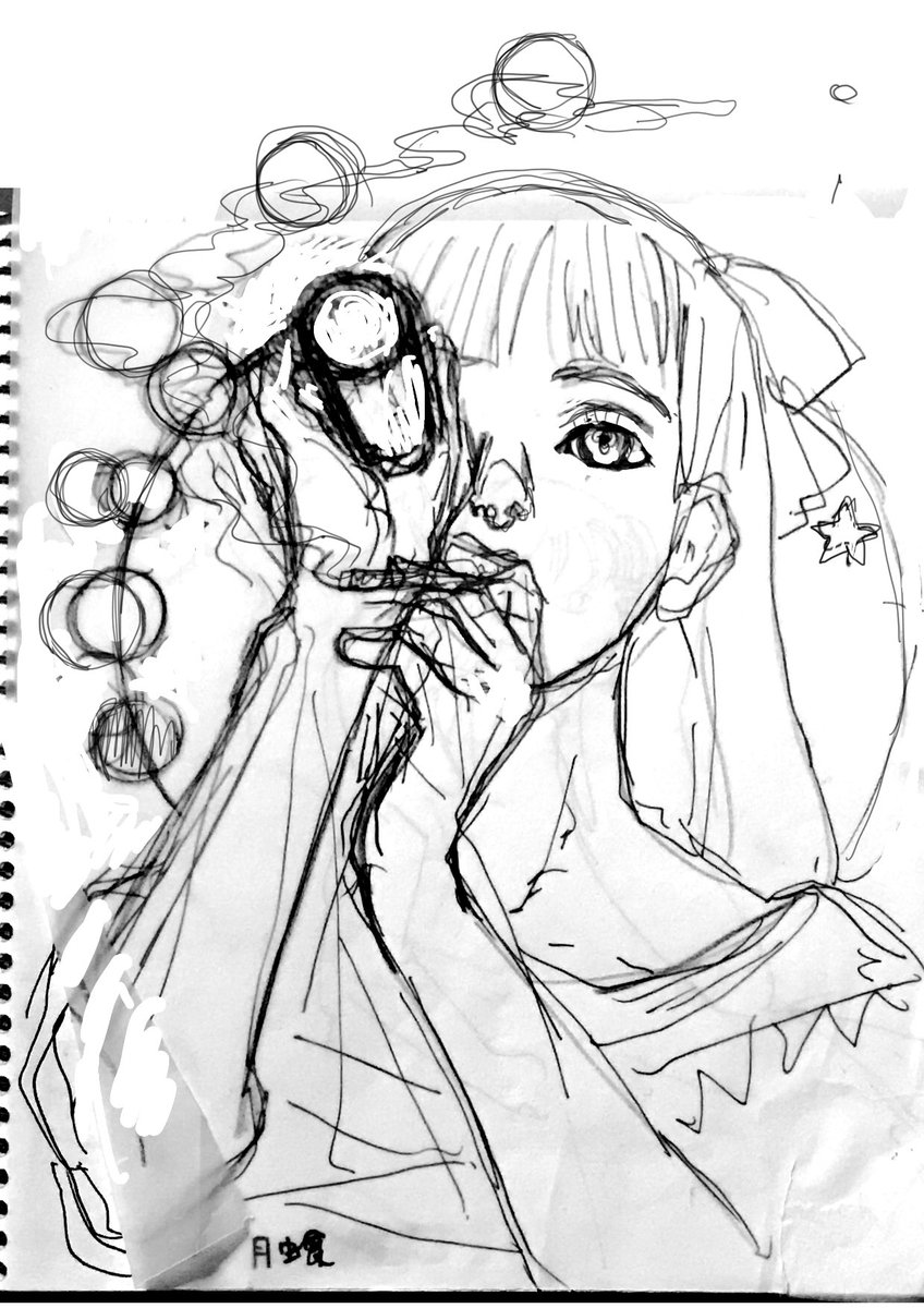 1枚目 塗り頑張ります
2~4枚目 ザックリラフ絵
2~3枚目は天体観測がテーマ SFや科学的なテーマは
楽しい
4枚目口から花を吐く人をかなり前から描きたかったので