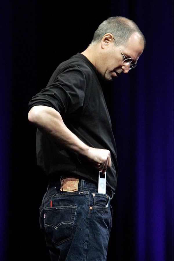 steve jobs ipod jeans pocket