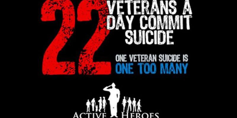 One veteran suicide is ONE TOO MANY indeed. REACHING OUT swings both ways: know someone struggling with #PTSD , TALK with them; if you suffer from PTSD, TALK with thse you trust. Be humble. Be aware. BUT DON'T STAY SILENT!! Thinking about: @JamieAkins5 @melanncarl #End22