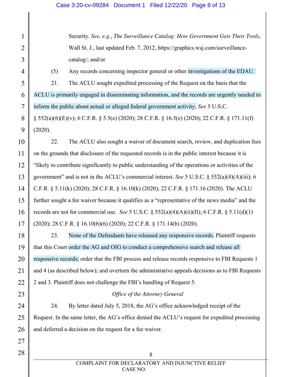 based on public reporting & sourcing of RFPs the FBI’s EDAU Mobile Device Unlock RequestGreyKey GreyShift Forensic WorkstationThe ACLU also FOIA’d the AG, DOJ-OIG & FBI to date zero documents provided re GrayShift and/or Checkpoint TechnologiesBut there are numerous contracts