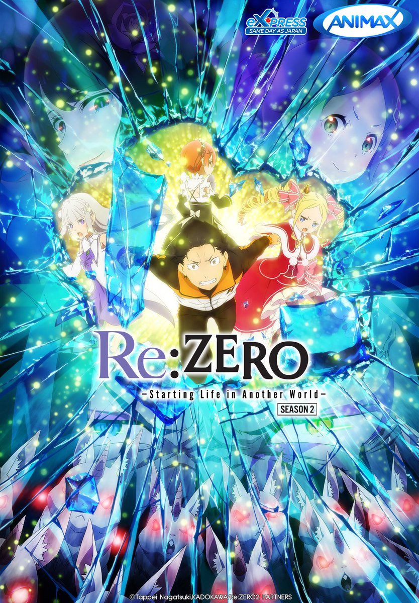 Animax Asia Tv Start The New Year With The Latest Anime All On The Same Day As Japan Re Zero Starting Life In Another World Season 2 All New