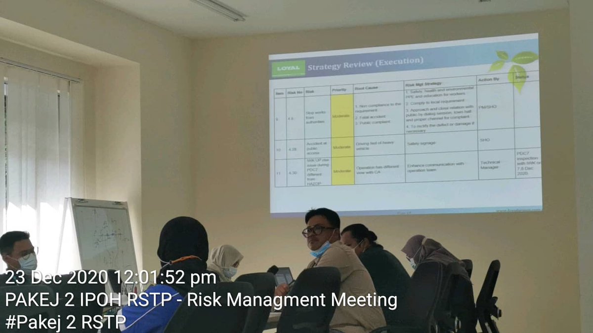 Papan2Stp's tweet photo. 23.12.2020 PAPAN 2 RSTP  - Mesyuarat Pengurusan Risiko bagi bulan Disember 2020.

#papan2stp
#Pakej2rstp
#KASA
#JPP
#loyalsb
#Ipohregionalsewagetreatmentplant
#yourfutureisourcommitment https://t.co/XxfYVtwjHZ
