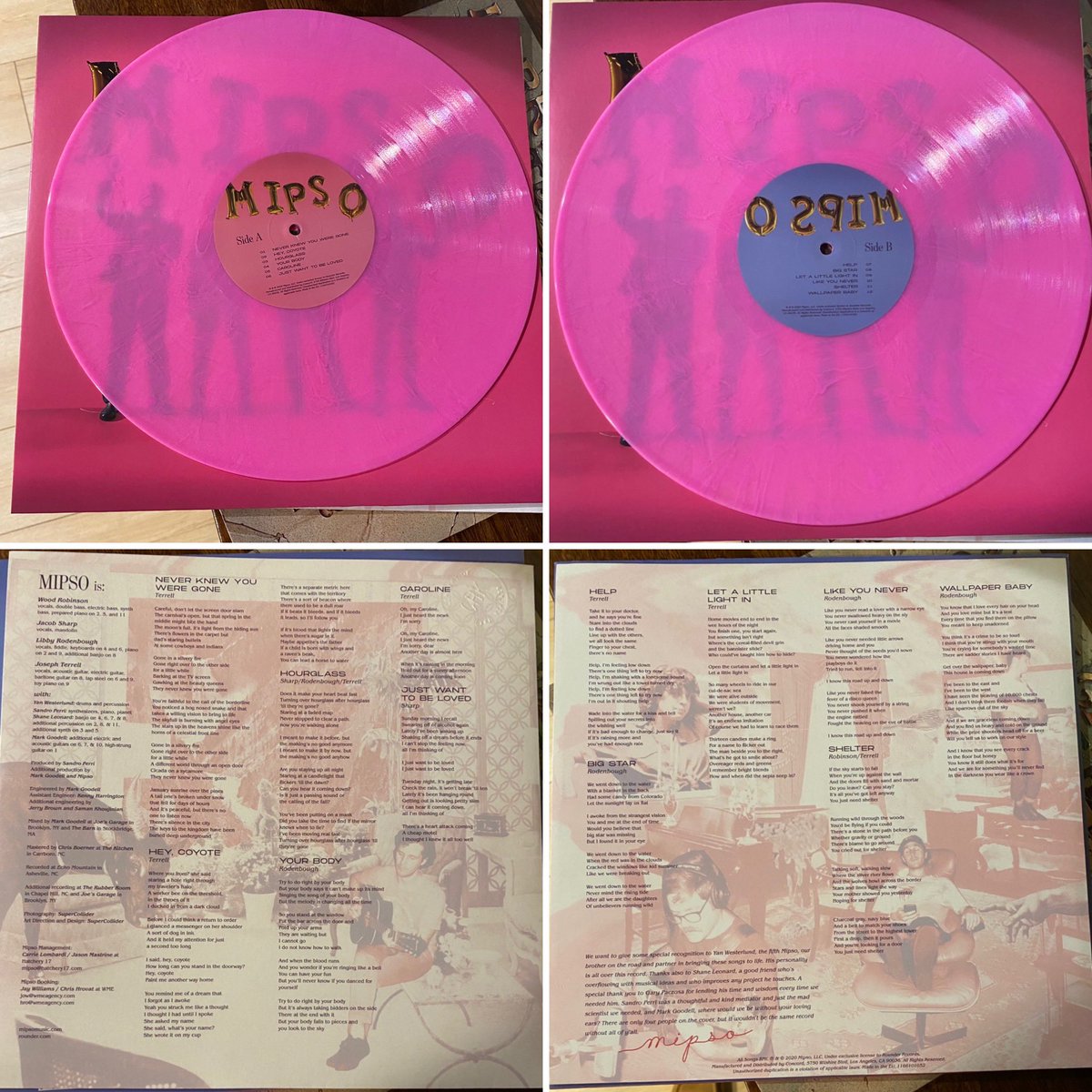 CMoneyKS's tweet photo. #TuesdayNightVinyl a great little band out of #NorthCarolina on cool pink swirly vinyl #MIPSO @mipsomusic @rounderrecords #2020 https://t.co/J2sOxE3wjf