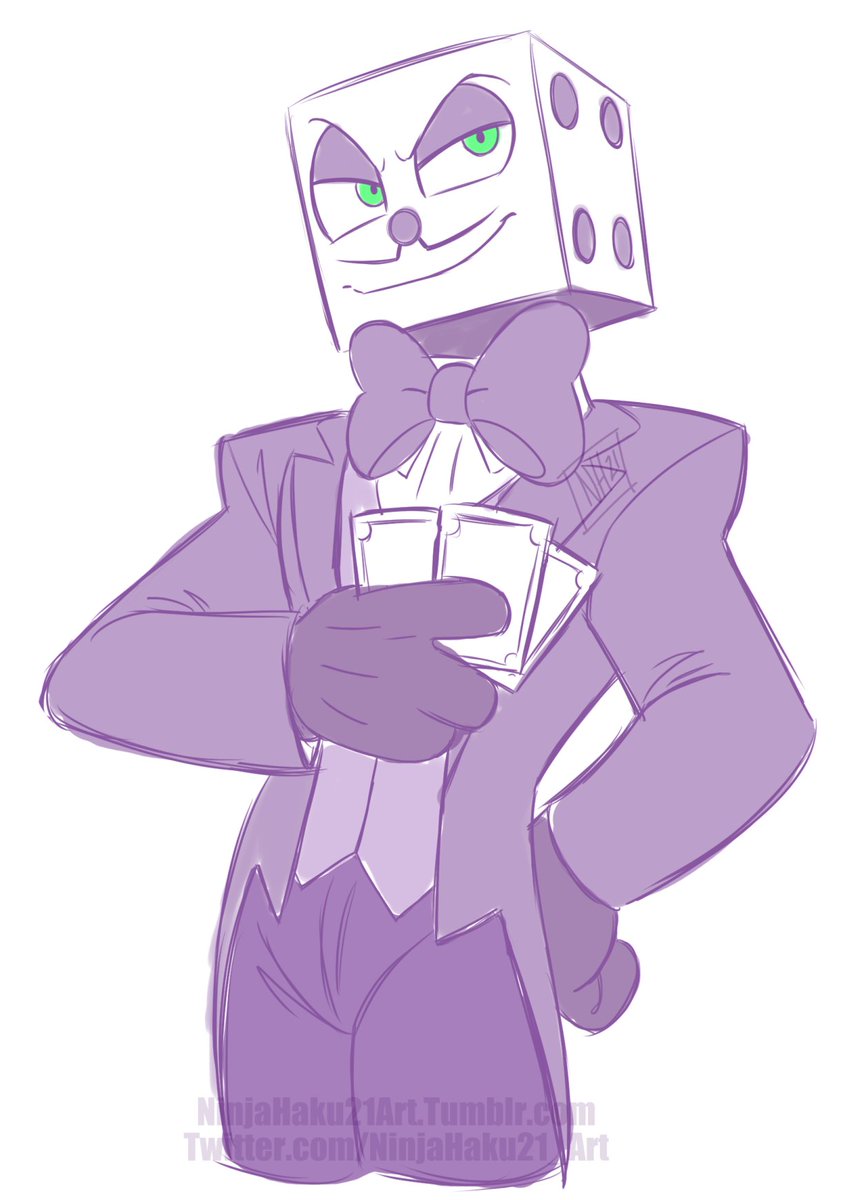 NinjaHaku21Art on X: RT @NinjaHaku21_Art: A quick drawing of King Dice~  #TheCupheadShow #KingDice #cupheadshow  / X