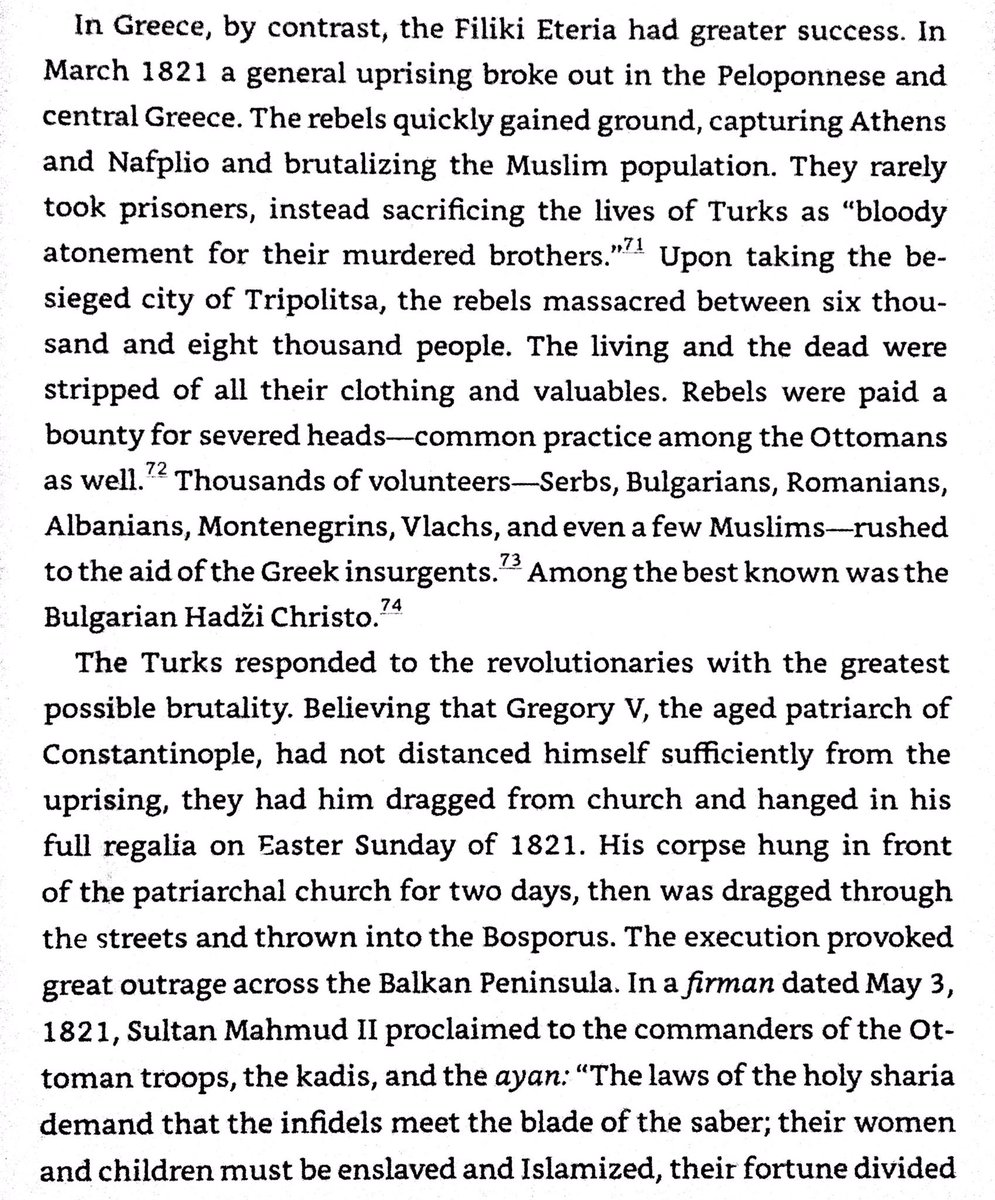 Ottomans & Greeks in Greek War of Independence treated each other cruelly. Peloponnese was site of main Greek successes.