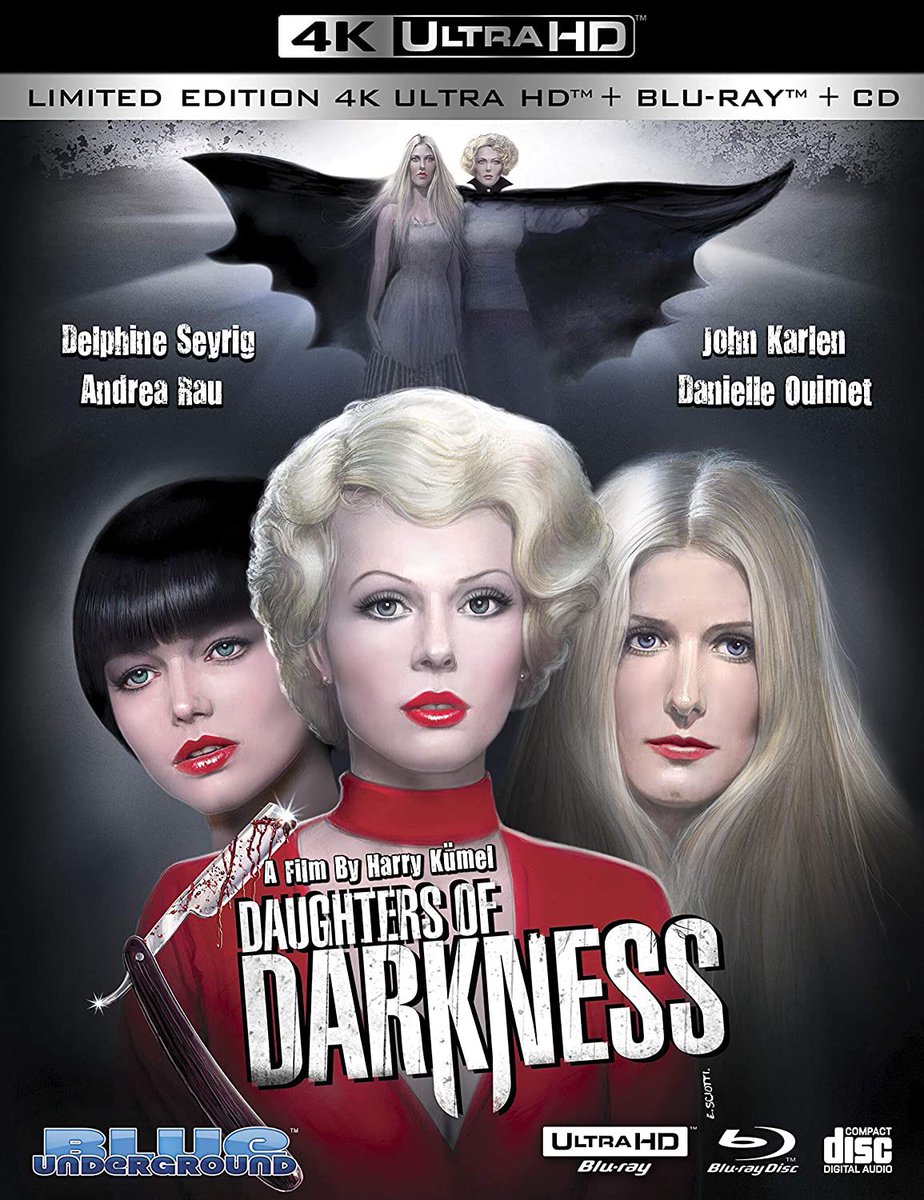 DAUGHTERS OF DARKNESS. Last on our list is probably one of the best looking 4K UHD discs we’ve ever had. I’m still in shock how amazing this one looks.