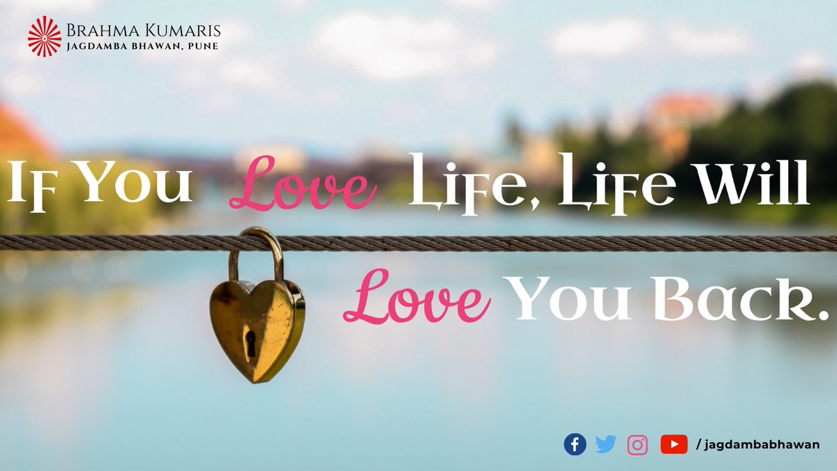 jagdambabhawan's tweet photo. #PowerfulWednesday #BrahmaKumaris
When we love life, life brings all the goodness and love in the world back to us. We just need to realise it and spread the goodness through love, kindness and gratitude because what we give is what we get, at times in multifold. https://t.co/Wtiaqme9AE