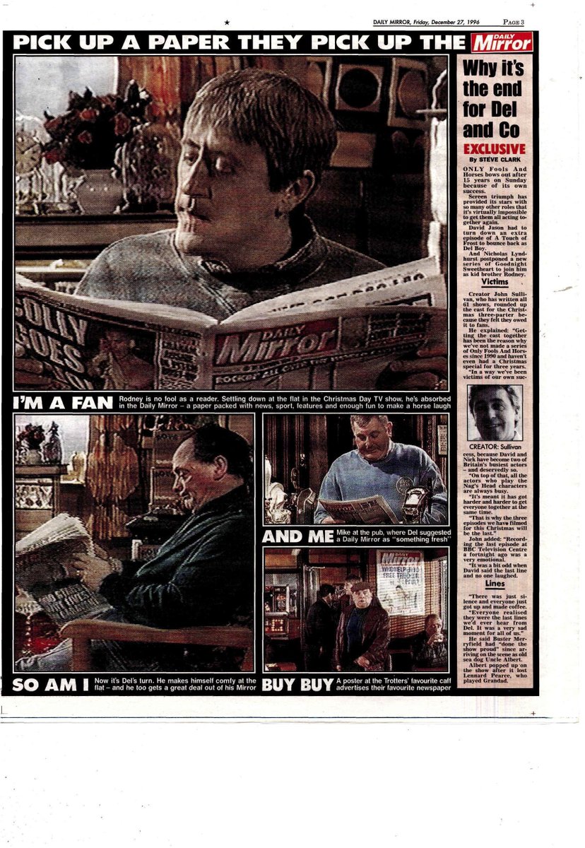 The Daily Mirror stoked the controversy further - annoying rivals the Sun - with the headline: "Only fools don't read the Mirror"