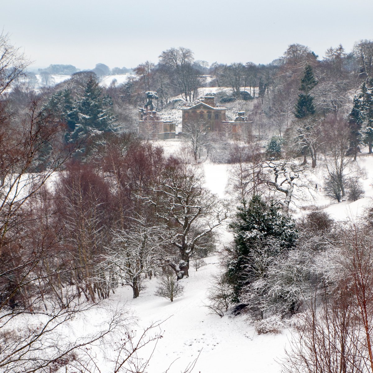 Did you know that #Christmascards were first made popular in 1843? Victorian cards would often include images of humorous, sentimental or fanciful festive scenes to celebrate the season. We think this #snowyscene at #Mavisbank would make a lovely xmas card - what do you think?