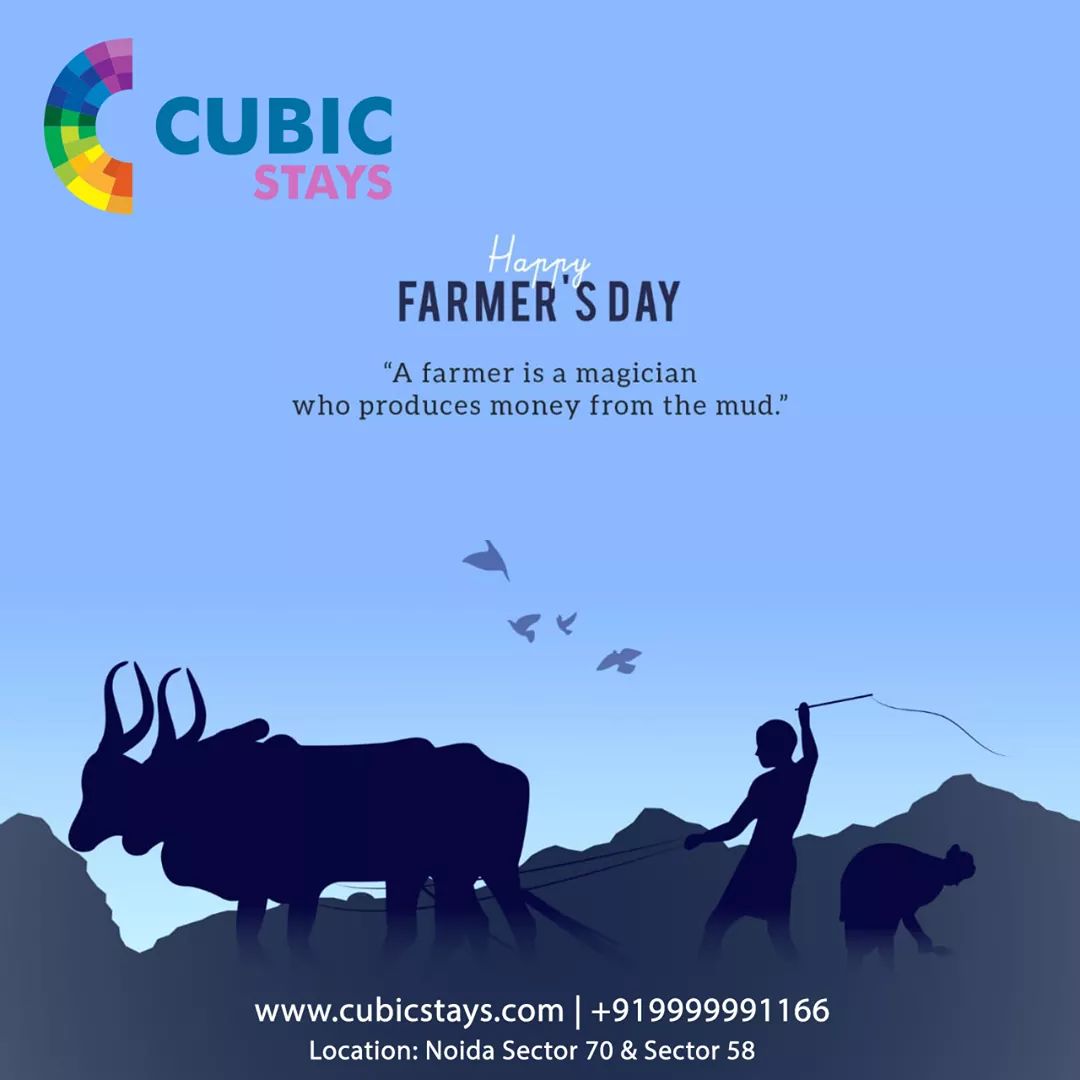 CubicStays's tweet photo. “Hard work of a farmer is consistent in every weather and season and that’s why we have food on our plates every day…. Best wishes on Farmer’s Day.”
#FarmersDay #farmers #FarmersProtest #cubicstayslife #cubicstays #pginnoida #Noida #PGAccomodation #StudentAccommodation https://t.co/jskqiRlA7L