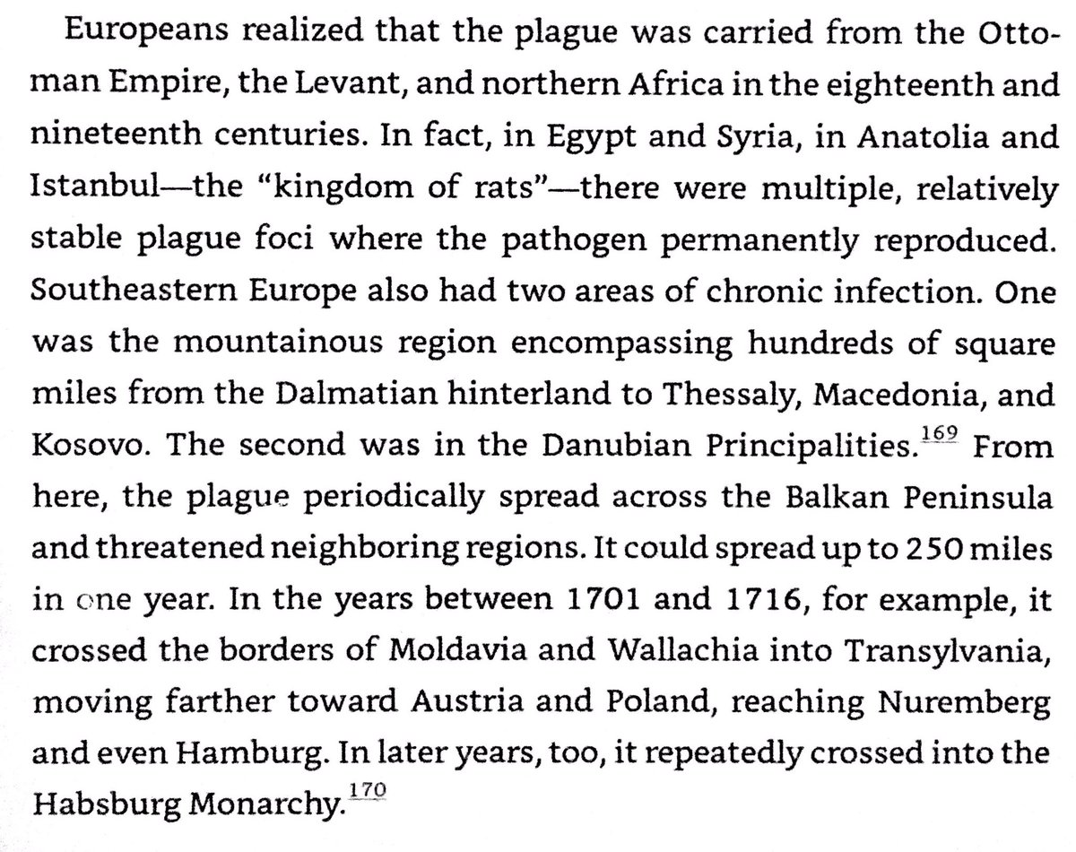 18th century Europeans were aware of spread of plague from its reservoirs in the Balkans. Governments tried to prevent spread by enforcing quarantine on ships at ports & mandating that border crossings be made at special quarantine stations with health inspectors.