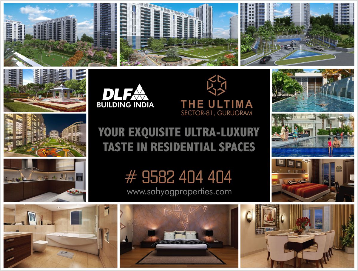 Your Exquisite Ultra Luxury Taste in Residential Spaces.

DLF THE ULTIMA, Sector-81, Gurugram.

contact us @ 9582404404
sahyogproperties.com