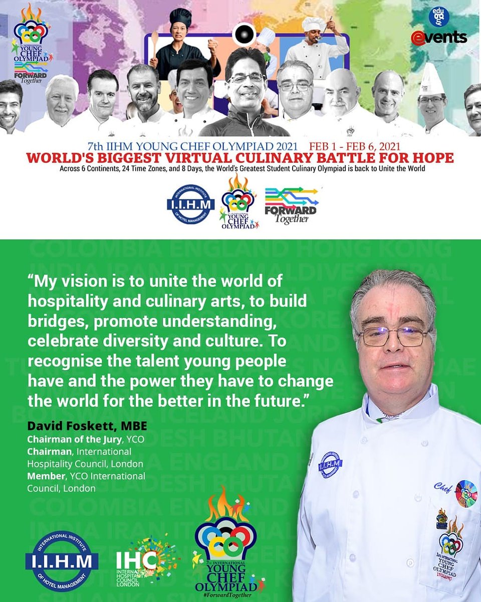 ria_work's tweet photo. #RT @IIHMHOTELSCHOOL: As @proffoskett wisely says, "We aim to unite, build bridges &amp; celebrate diversity &amp; culture."

The beloved Chairman of the jury, YCO &amp; Chairman, IHC emphasizes the need for a better future #ForwardTogether exactly what #YCO21Virtua… https://t.co/4f0iye58qc