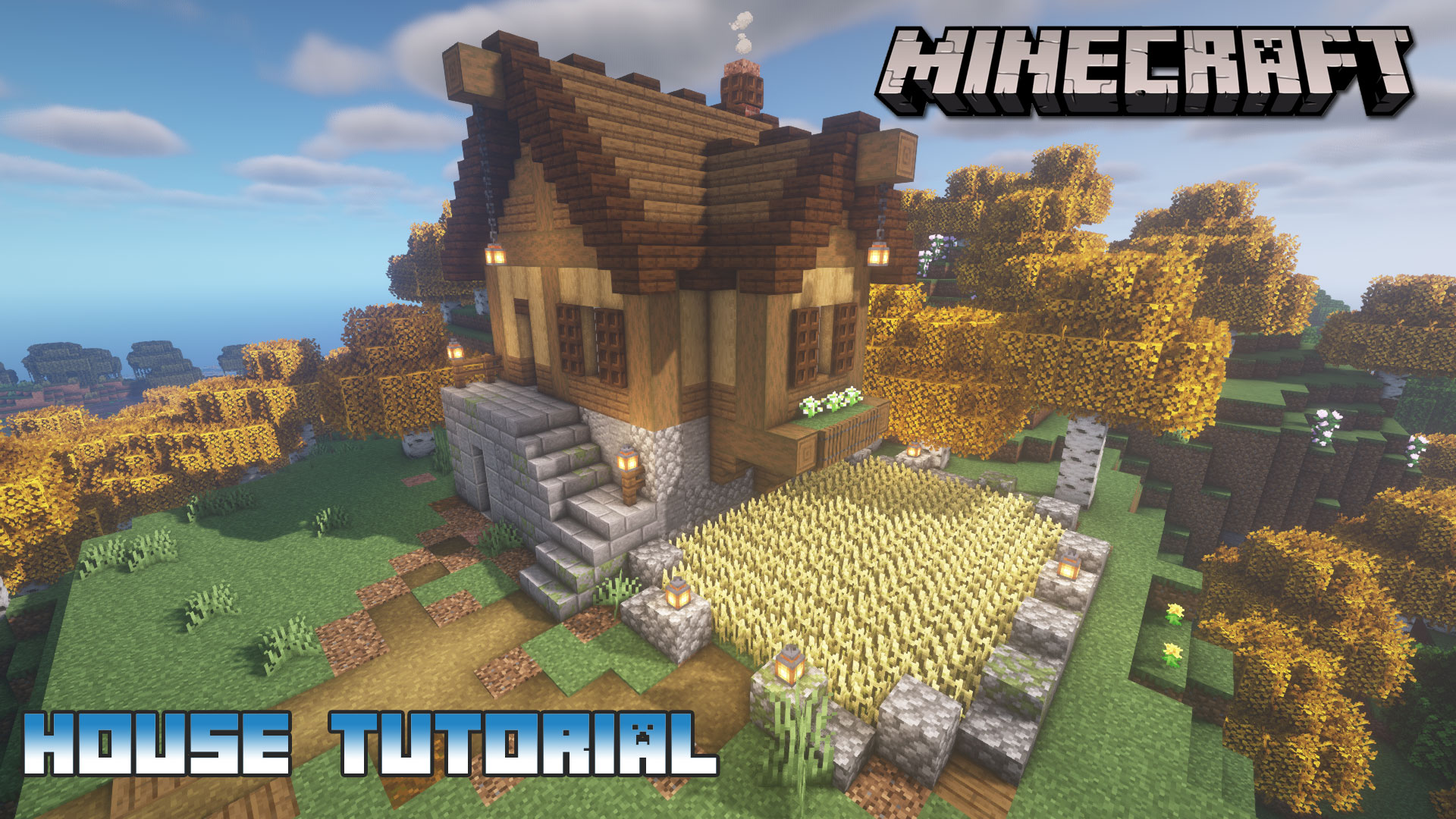 Minecraft: Starter House Tutorial - How to Build a House in Minecraft /  Easy / 