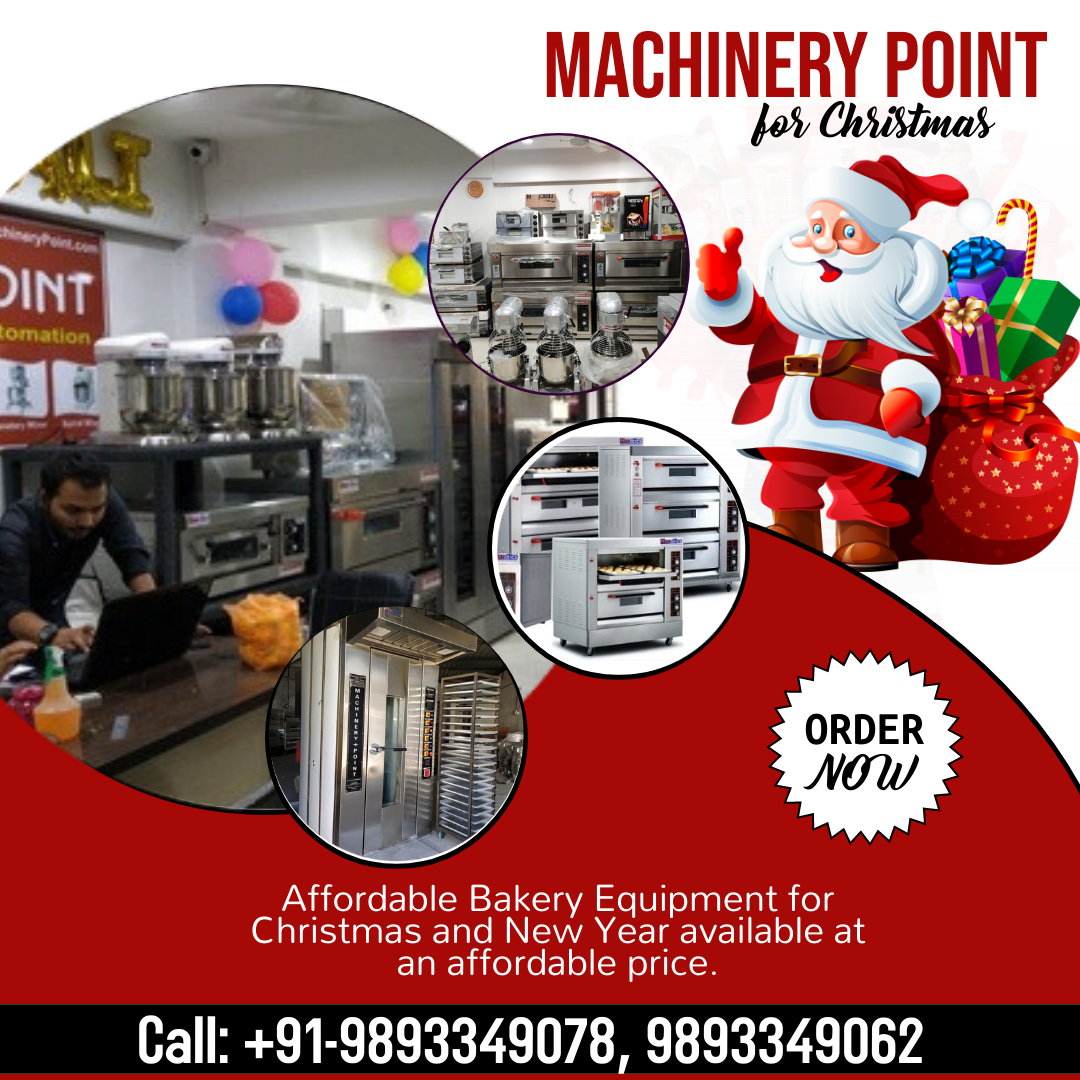 This Christmas Sale at Bakery Equipment is Great Deals with Machinery Point
Xmas Sale - 10% OFF On All Bakery Equipment! Hurry Up!
#MerryChristmasWishes #MachineryPoint #Bakery #BakerMachine #Christmas #Merry #deckoven #rotaryoven #breadslicer #mouldermachine #gasoven