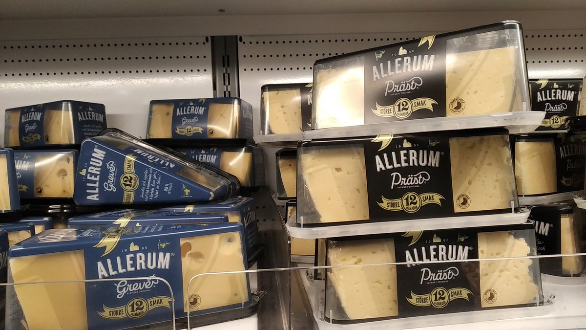 Sustainate_com's tweet photo. It's nice to see these #swedish #cheeses as an expat, but come on #allerum - get rid of those hard #plasticpollution containers asap. There is 0% #sustainability in that. #plasticwaste #sustainable https://t.co/tzgW8HYHZE