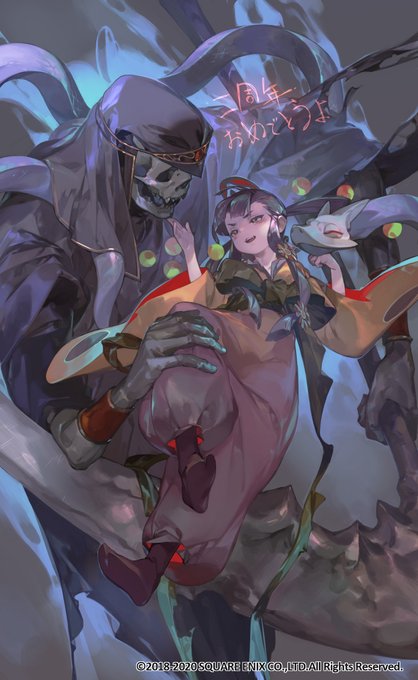 #ロマサガRS 、二周年おめでとうございます!
誰を描こうか迷いましたが…今年も零姫を。笑
相方はリーパー君。
この二人に結構なサイズ差が有ったら「イイ」よなぁ…という妄想から来ております。
互いが触れることでサイズ差の楽しさを表現できていたら嬉しい。
#ロマサガRS祝2周年 