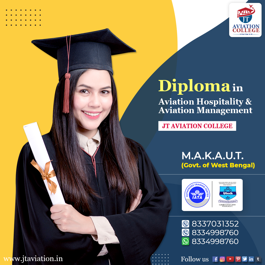 jtaviationac's tweet photo. The diploma course in JT Aviation College helps students to learn about Aviation hospitality and Aviation Management. This is a great career opportunity to look forward to building a good career in this sector. 📚✈🎓🌏👨‍🎓
✅ Log on to: https://t.co/0aiEyhsJR2 👈 https://t.co/zjSHWWovui