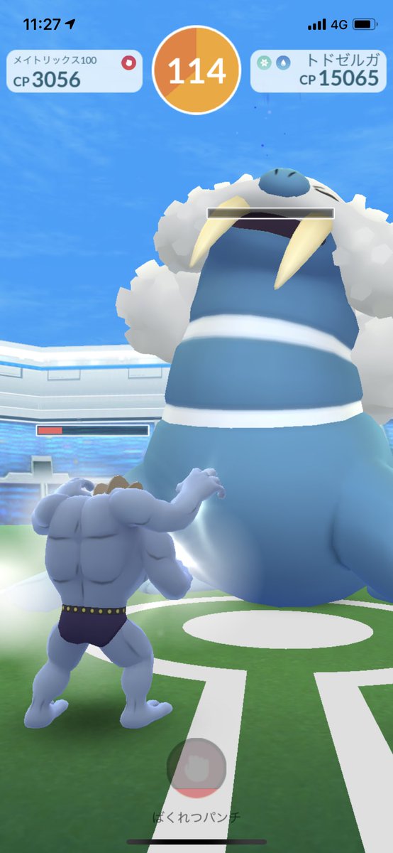 Bomax على تويتر トドゼルガレイドをやりました 実は初ゲット だってタマザラシ全然強いの捕れないんだもん ポケモンgo