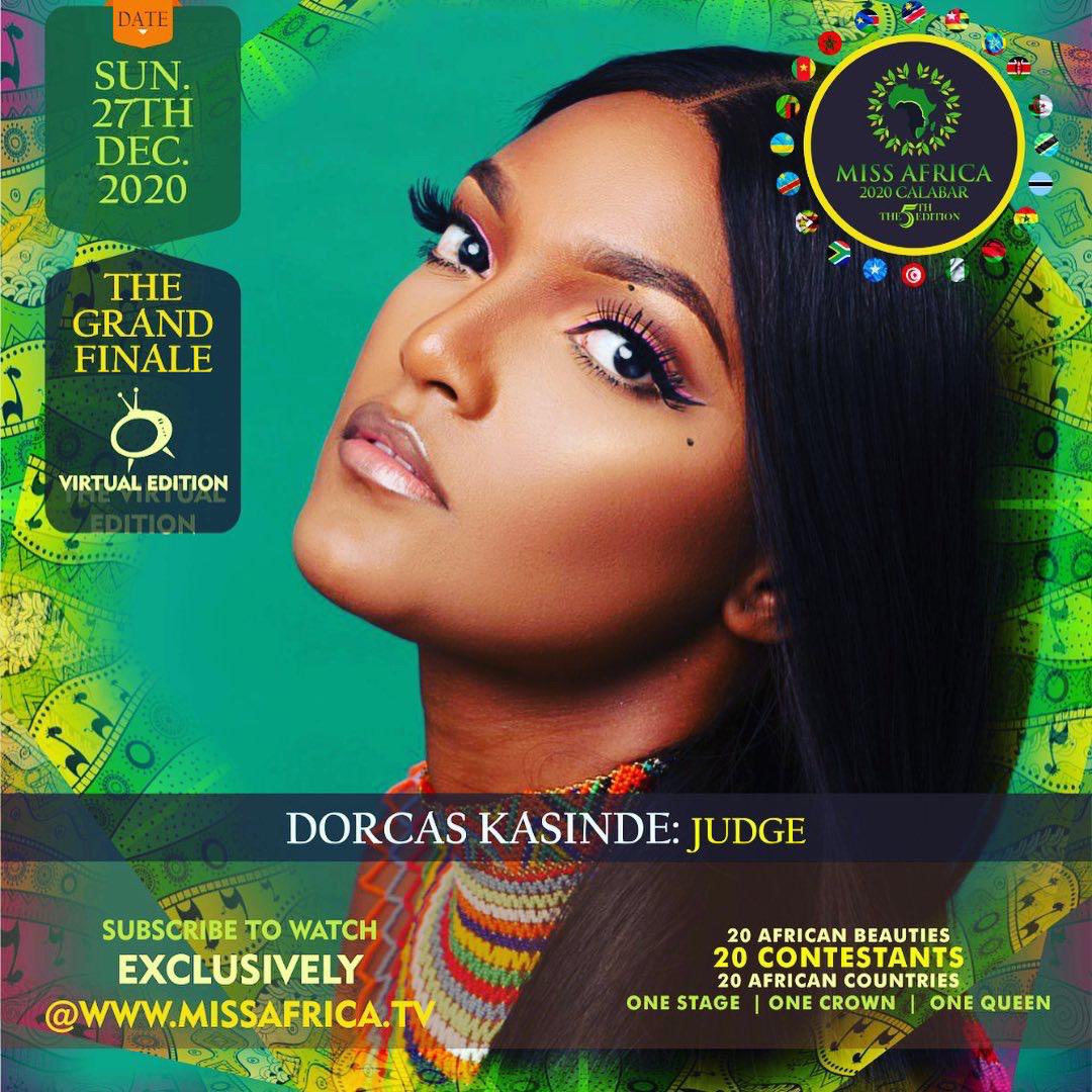 The beautiful past #missafrica Dorcas Kasinde is part of the judges for the #missafrica2020calabar 
To see the grand finale, click the link below to subscribe for just $1

bit.ly/3pcC9gA