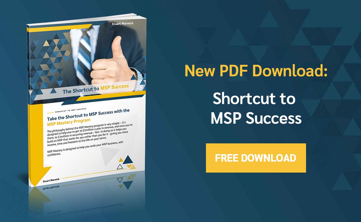 To put it simply, MSP Mastery is designed to help you scale your MSP business, with confidence. 

Find out how here:  buff.ly/3lPQIVi

#MSP #MSPMastery #GrowYourBusiness #GrowthCoach #1million