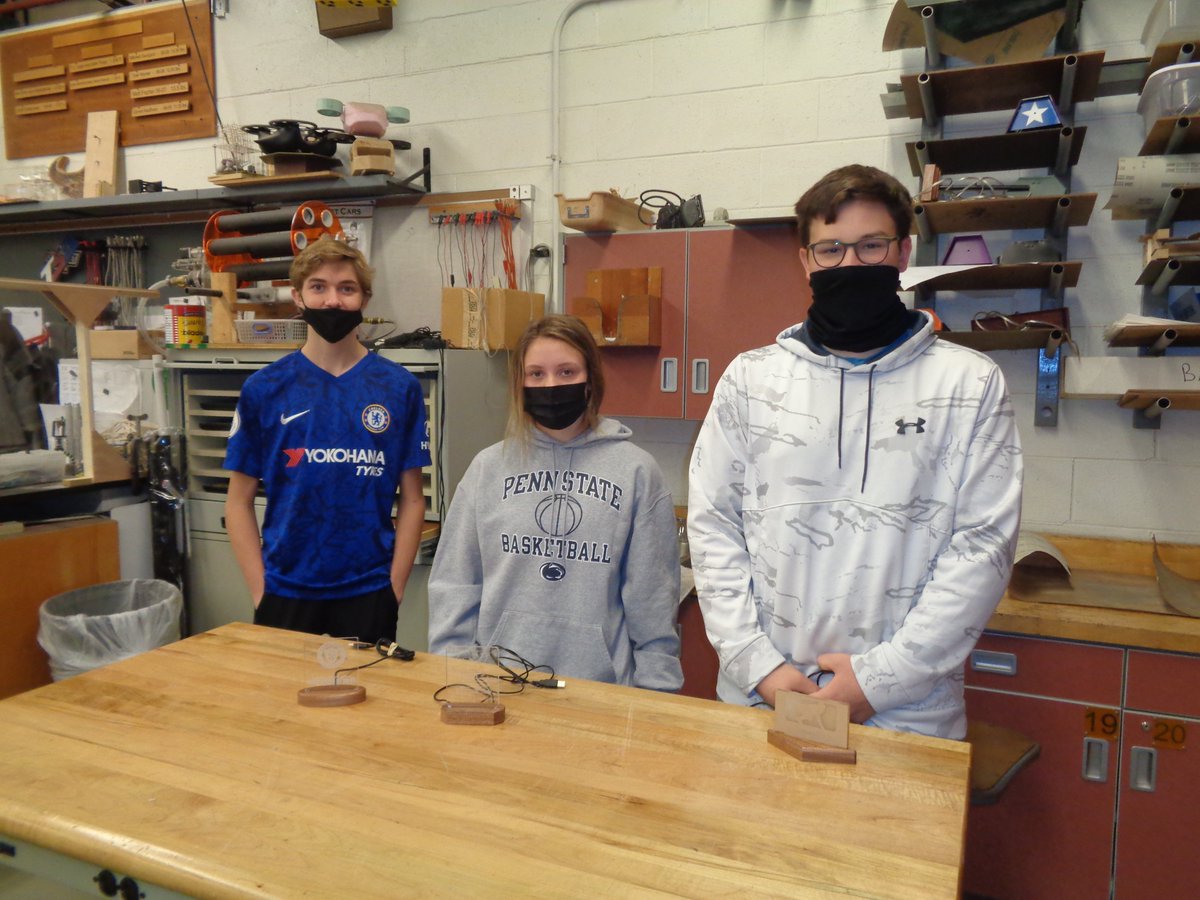 comoyer's tweet photo. @TVTEengineering TVTE PLTW CIM students completed LED Light projects after learning CAD/CAM, CNC, Laser, and application of design for manufacturability.  Great job! https://t.co/taPq64Py7x
