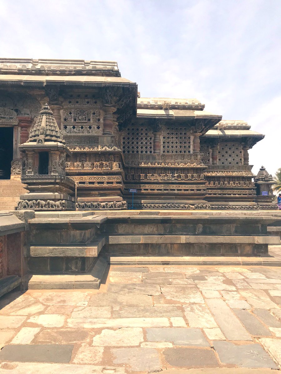 The Chennakeshava Temple, is a 12th-century Hindu temple in the Hassan district of Karnataka stateIt was built over 3 generations & took 103 years to finish. It was repeatedly damaged & plundered during wars, repeatedly rebuilt & repaired over its histor #GreatHinduTemples