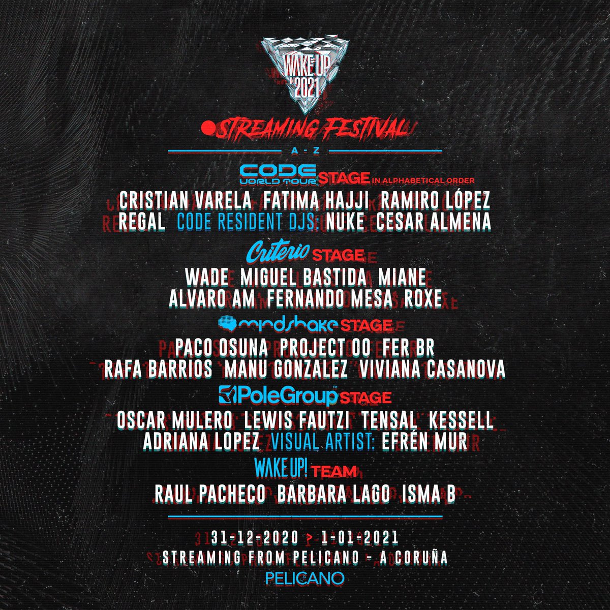 A nivel de cartel, hay dos novedades. Una es el estreno en cabina de Project00, el proyecto a cuatro manos de Paco Osuna y Fer BR. La otra es la modificación en el line-up de Pole Group. Reeko no pudo estar en A Coruña por motivos personales; Lewis Fautzi será quien le sustituya.