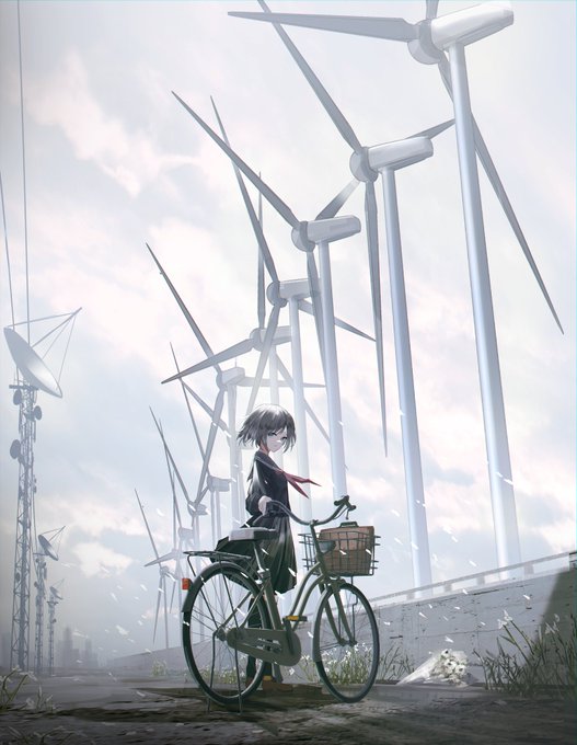 「自転車 ショートヘア」のTwitter画像/イラスト(人気順)