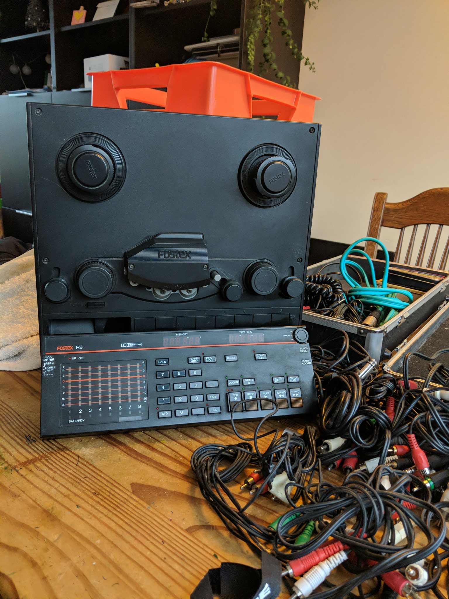 Geert Teekens on X: Reorganising my audio gear brings me back to the  analog days.. My first multitrack recordings were done on this device:  Fostex R8 😎 Should I start using it