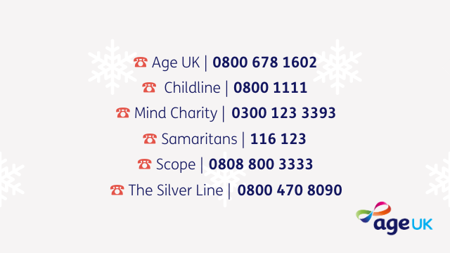This Christmas could be incredibly challenging for those most in need.
That's why Age UK and other organisations are to help. 💜