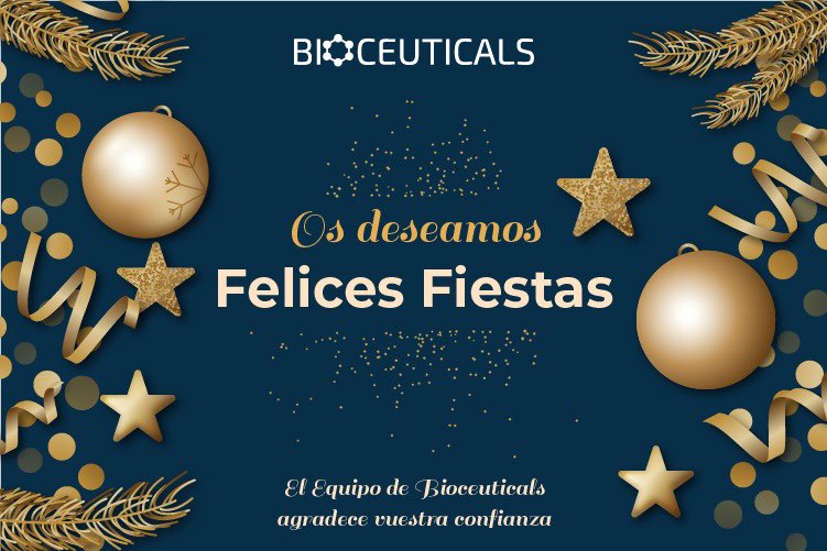 Bioceuticals_'s tweet photo. El equipo de BIOCEUTICALS os desea felices fiestas!! 🎄🎅🏻🎁🥂
 
#felicesfiestas #feliznavidad #covidfree #resposabilidad #bioceuticals #tusaludnuestrocompromiso https://t.co/m5k3vxvN1J