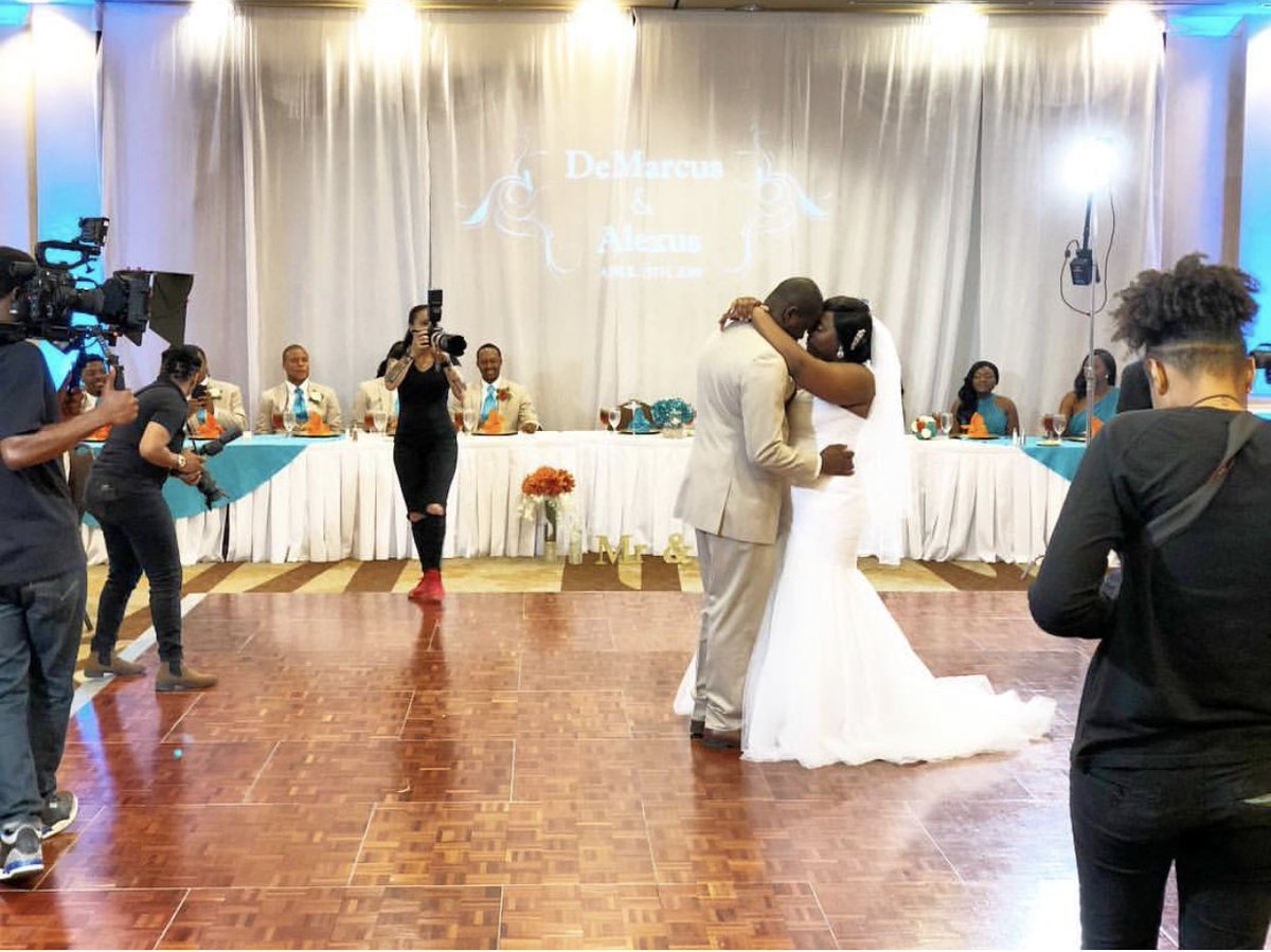 First dance as Husband and Wife 💕 
Congratulations DeMarcus + Alexus.  

Thanks for sharing @ djddubb (IG). 
#weddingwednesday #spartanburgwedding #upstatewedding