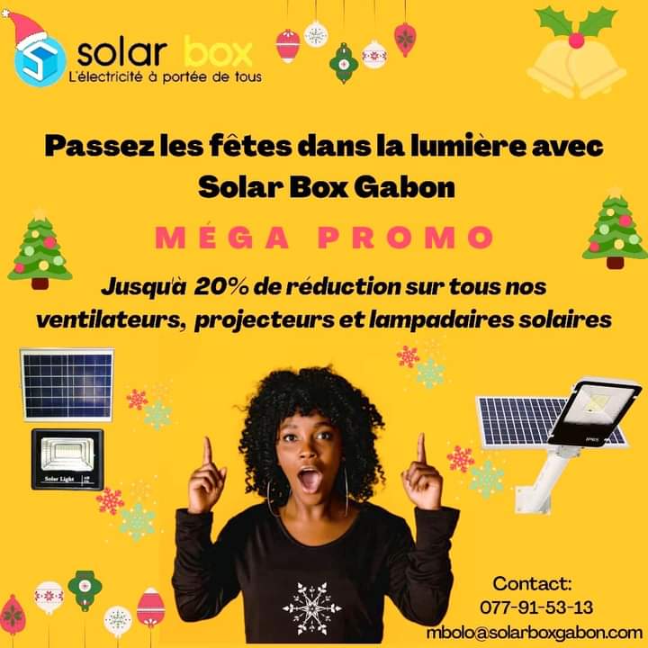 Passez les fêtes dans la lumière avec Solar Box Gabon🎉🎉🎉