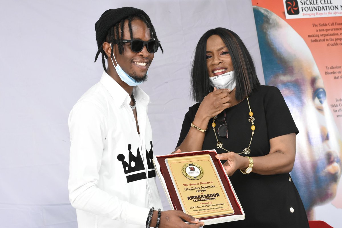 sicklecellnig's tweet image. LAYCON VISITS SICKLE CELL FOUNDATION NIGERIA

The winner of the Big Brother Naija Season 5 - Olamilekan Agbeleshe popularly know as LAYCON paid a visit to Sickle Cell Foundation Nigeria today. 

LAYCON will be collaborating with Sickle Cell Foundation
