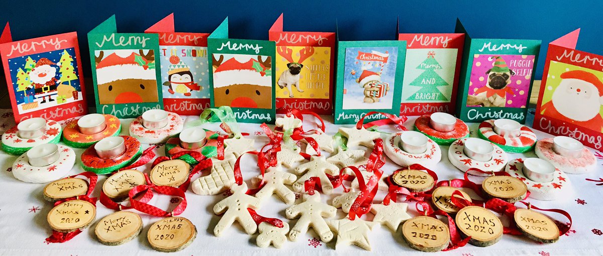 #HomemadeChristmas #ADHDmakers
🤩#cards recycled with old cards
🤩#saltdough tree decs🎄 
🤩#saltdough candle holders 🕯
🤩#pyrography tree decs🎄 made from a fallen branch from our local woods
These are going to our neighbours as a thank you for the past few months #neighbours
