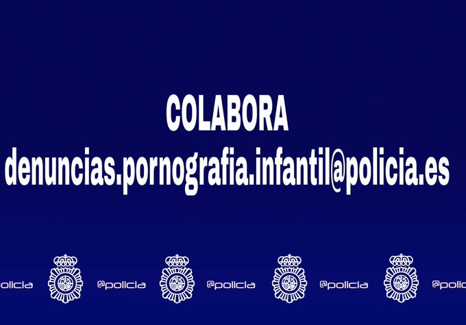 ¿Si navegando en #Internet encuentras pornografía infantil sabes qué hacer?

❌Compartir

✅Enviar a denuncias.pornografia.infantil@policia.es

Gracias