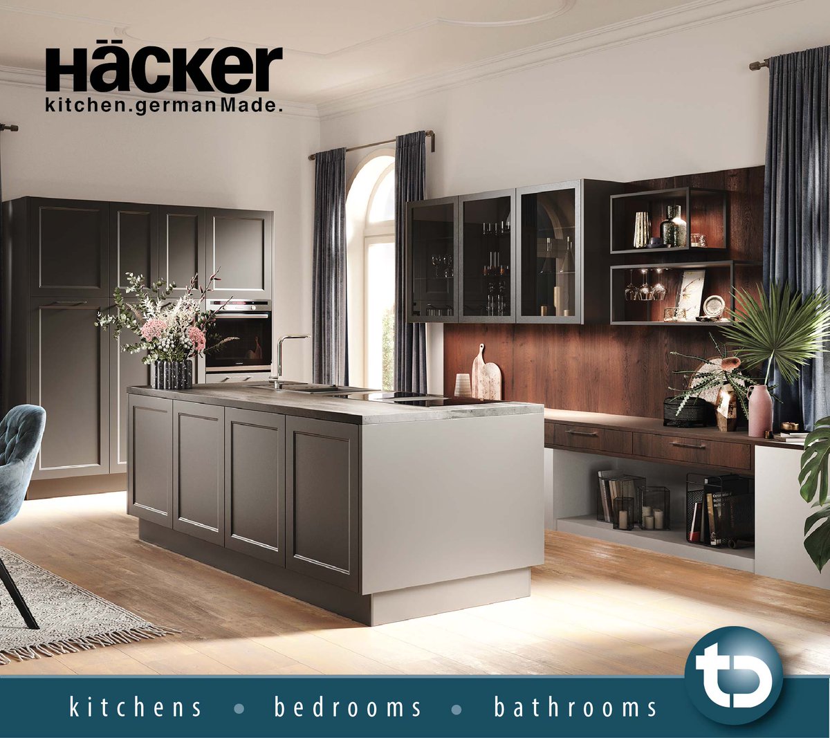 MODERN COUNTRY (Malaga in graphite)
Attractive country house style look also for the city, discover an enhancing style that gives warmth and security. 
16 The Weir, Hessle, HU13 0RU. Tel: 01482 648813
#hackerkitchens #germanmade #countryhousestyle #moderncountrykitchens
