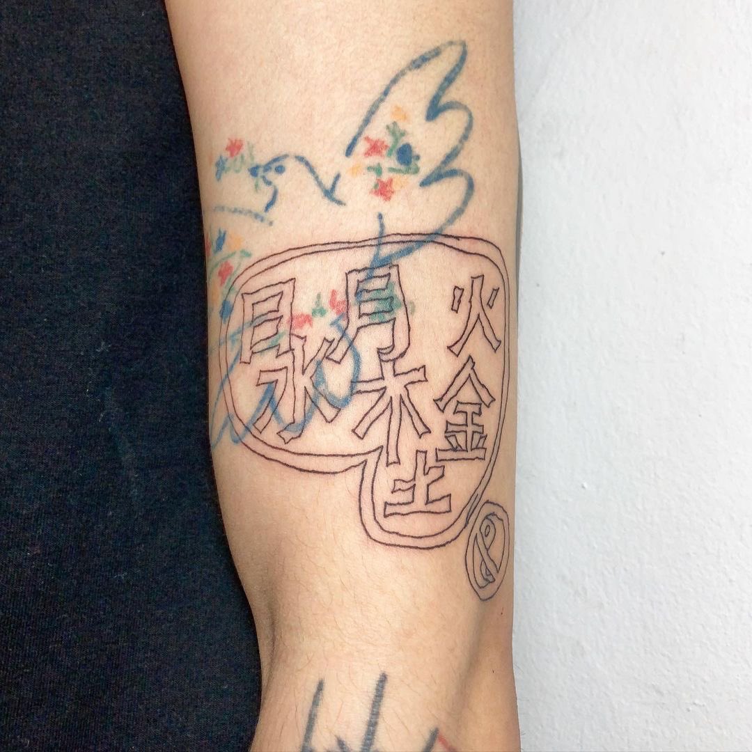 OnlyOne_Camel's tweet photo. His New Tattoos 

#정제원 #원 #Jaewon #郑帝元 https://t.co/RccoMA07vr