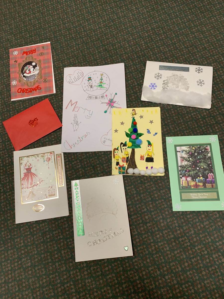Thank you so much to @BrowniesOutwood @CaptainAshman for these wonderful Christmas cards for the residents at Dolphin Manor- we love them 🎅🏼🎄#spreadingchristmascheer #intergenerations #LCCCaredeliveryservice