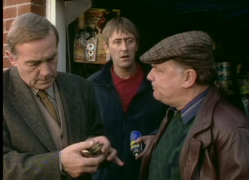 Bottomley was not one of the 20 million people who watched the episode. She admitted to the Times that "but I have to admit that Only Fools and Horses is not my programme". She watched the film Dial M for Murder instead.