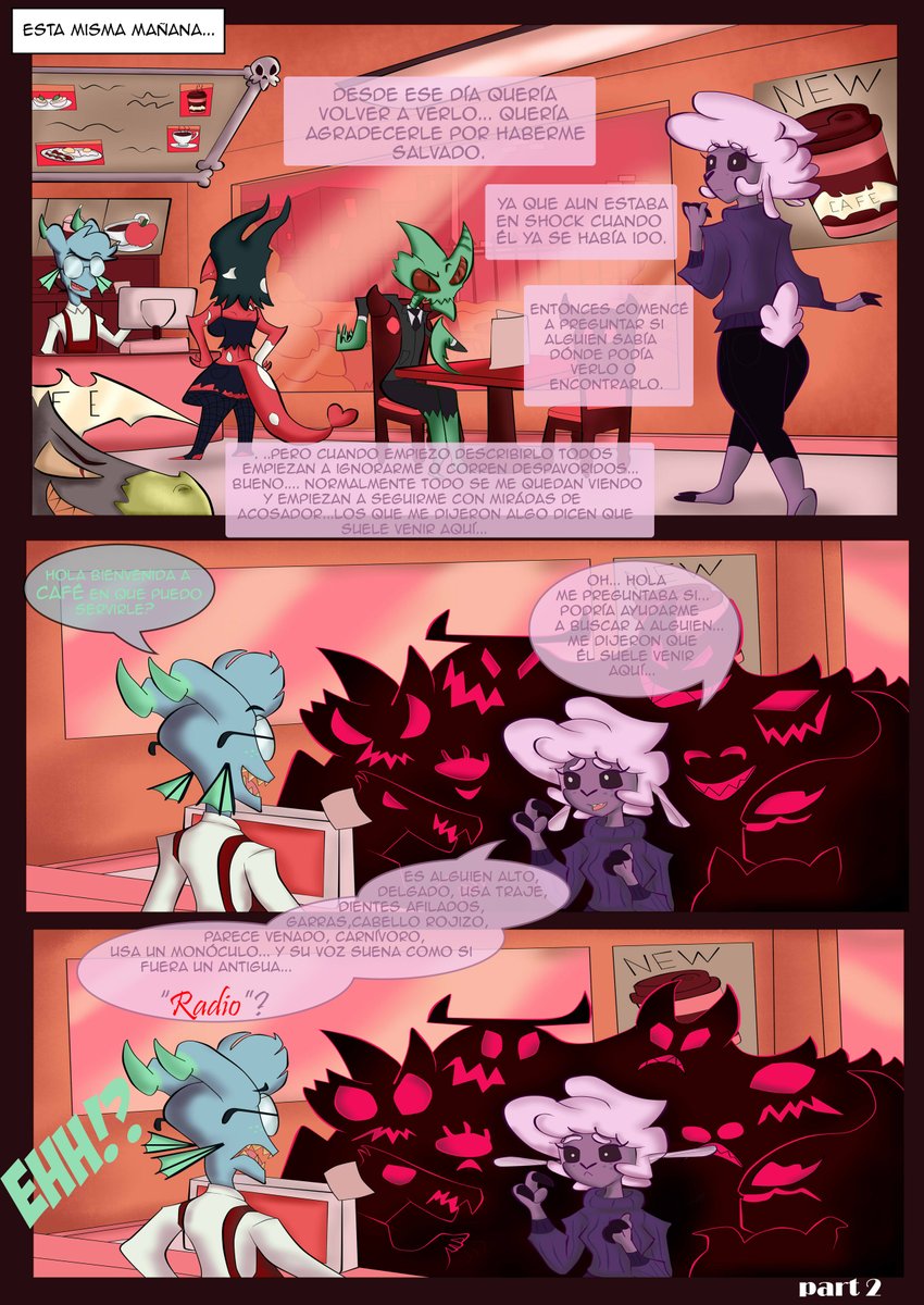 Ernesto76927005's tweet photo. #radiowool #HazbinHotel #HazbinHotelFanart "Cena con Cordero"part 2 https://t.co/y86ZDCeYLQ