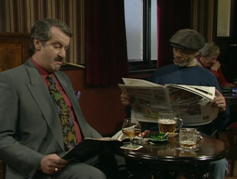 A BBC spokesman said: "The plot of Only Fools and Horses required the characters to be reading a popular newspaper.