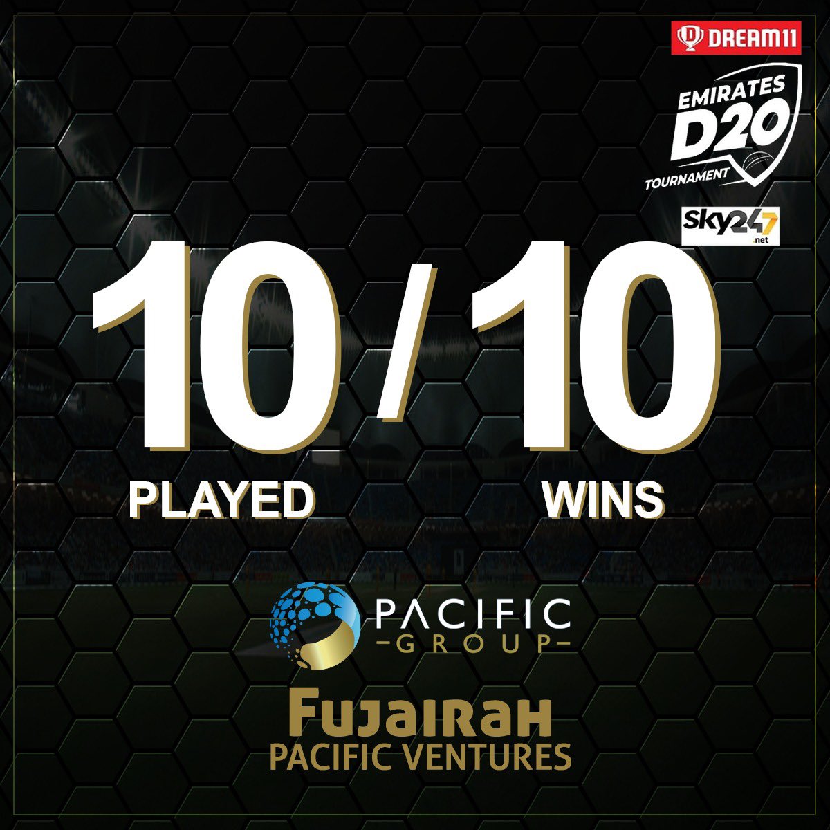 FujairahPacific's tweet photo. 10/10 💯! Unbeaten in the tournament and Off to Semi-Finals 💪 #FujairahPacific to play today at 4 pm UAE time.. Stay tuned! @Dream11 #EmiratesD20 #UAE @EmiratesCricket https://t.co/A8LKrMcHg7