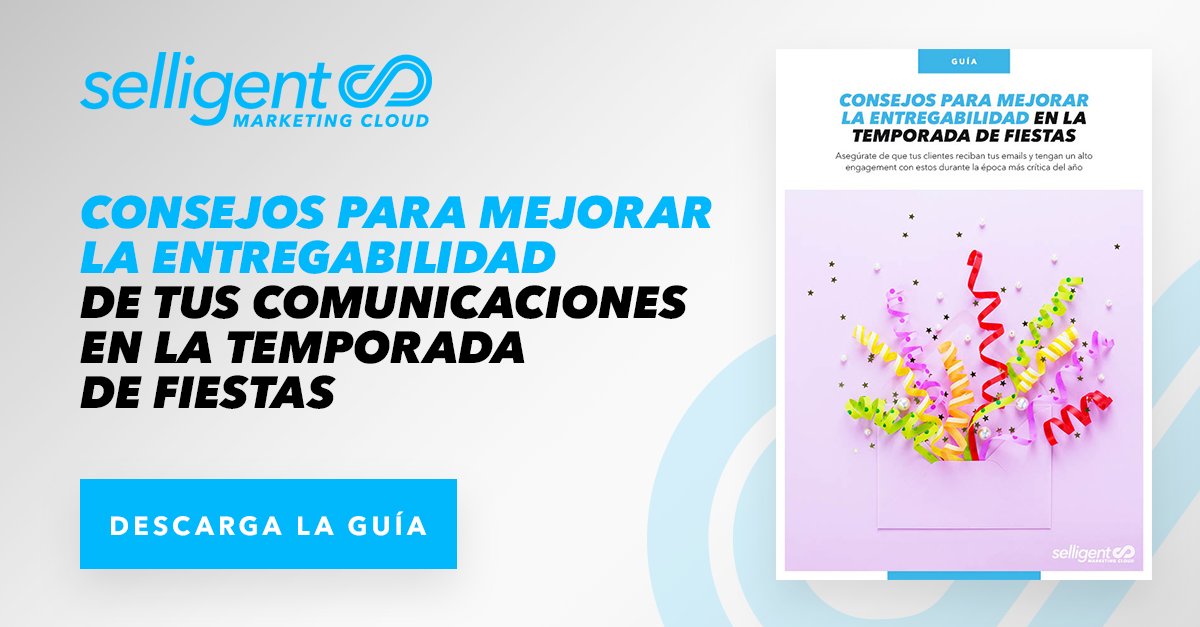 ⏰💌🎁😀💲 Destaca entre la multitud esta temporada navideña 🎅 y marca la diferencia con tus consumidores. Descarga la guía para mejorar la entregabilidad selligent.com/es/recursos/gu… #marketingdigitaL
