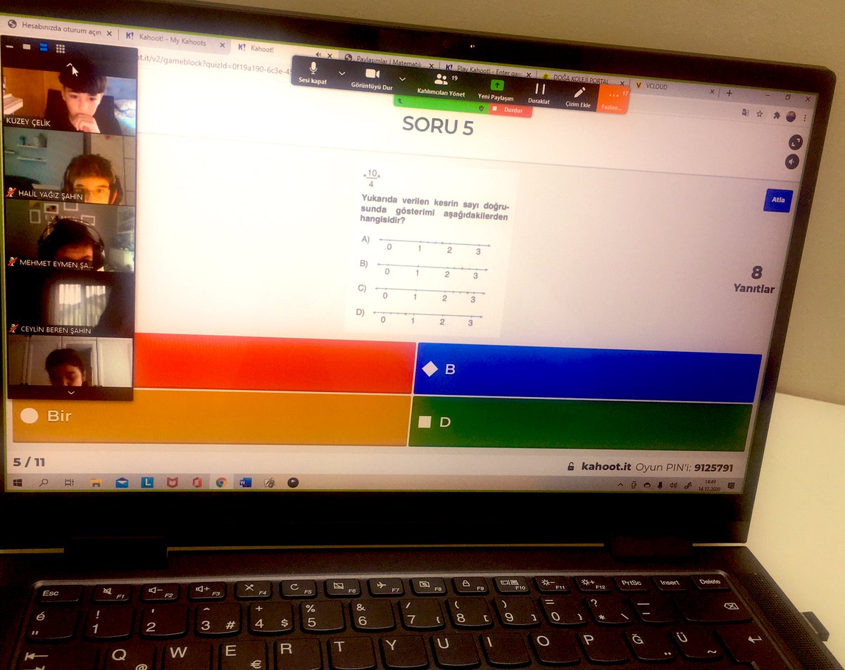 5.sınıflarımız Kahoot ile Kesirleri hem pekiştirdi hem de eğlendi. 🐝 Matematik her yerde 🌸🌸 <a href="/berivandulger/">Berivan Dülger</a> @topkapi_doga