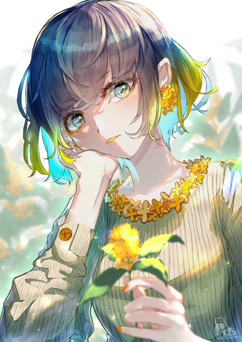 #メイクで少女は花開くwith
#冬の創作クラスタフォロー祭り 
#絵描きさんと繫がりたい 

金木犀イメージのメイクです(๑'ㅂ`๑)

このイラストは色々と勉強なりました.。゜+.(・∀・)゜+.゜

RT中心に気になる方居たら反応させてもらいます✧٩(ˊωˋ*)و✧ 