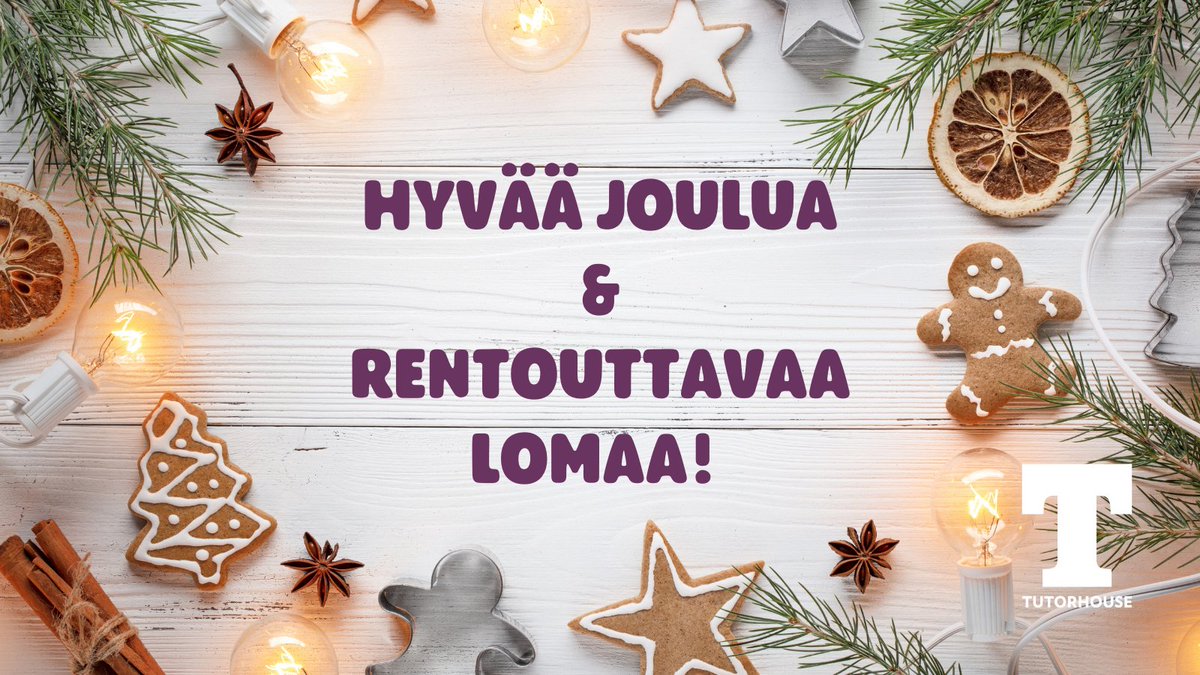 TutorHouseOy's tweet photo. 🎄🎁🎅 https://t.co/C4xOXHfSCQ